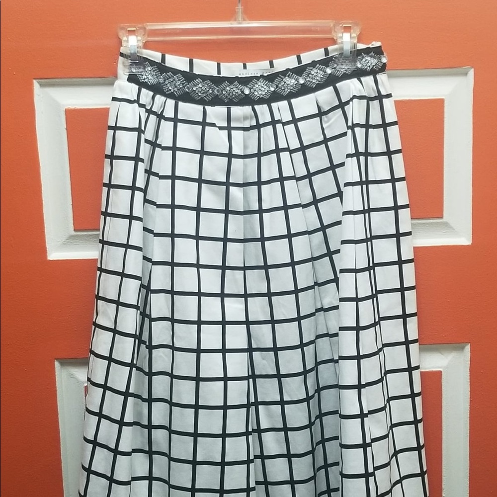 Endless Rose black and white grid skirt.